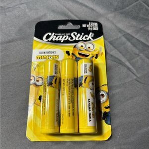 3 pc NEW ChapStick Minions Lip Balm Set